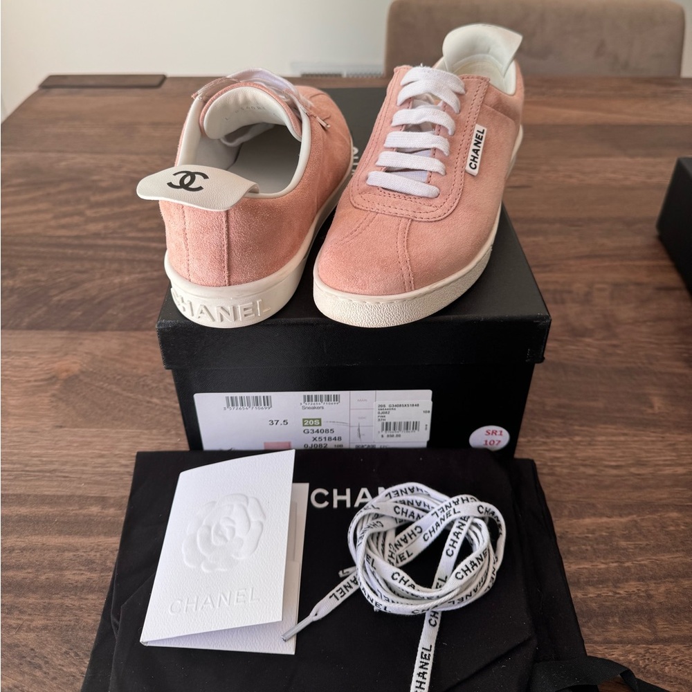 Chanel Weekender Suede Logo CC Sneakers